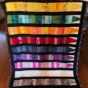 Colorful Patchwork Quilt, Crayola Crayon theme,